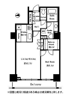 パークタワー芝浦ベイワード　アーバンウイング2405号室の図面