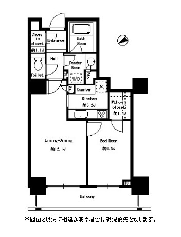 パークタワー芝浦ベイワード　アーバンウイング807号室の図面