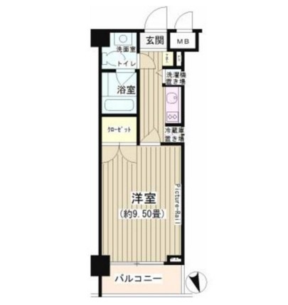 ＮＯＮＡ　ＰＬＡＣＥ渋谷富ヶ谷204号室の図面