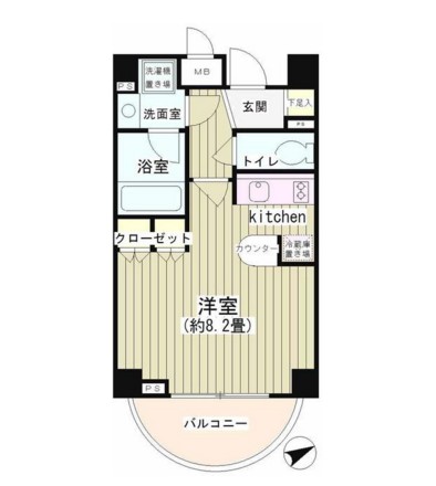 ＮＯＮＡ　ＰＬＡＣＥ渋谷富ヶ谷401号室の図面