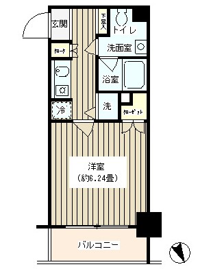 ＮＯＮＡ　ＰＬＡＣＥ渋谷富ヶ谷403号室の図面