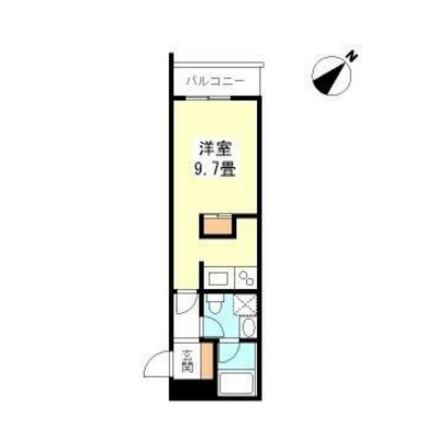 ＴＫフラッツ渋谷1014号室の図面