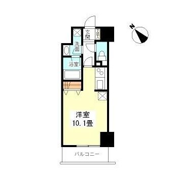 ＴＫフラッツ渋谷104号室の図面