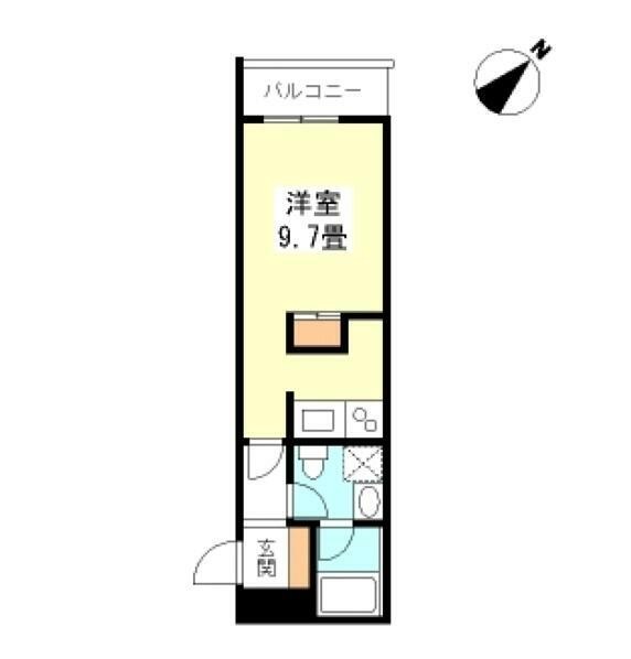 ＴＫフラッツ渋谷1211号室の図面