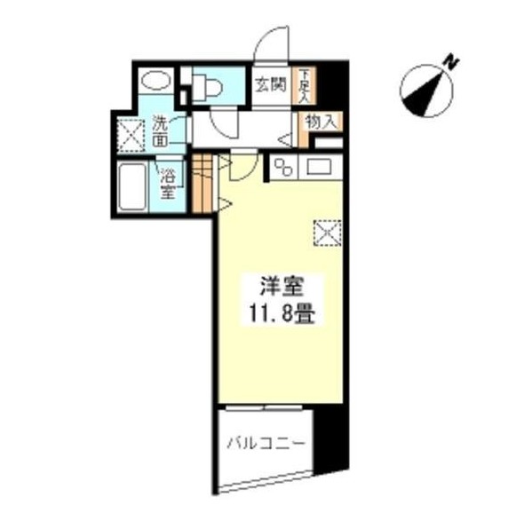 ＴＫフラッツ渋谷1304号室の図面