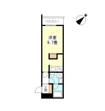 ＴＫフラッツ渋谷1311号室の図面
