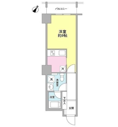 ＴＫフラッツ渋谷1409号室の図面