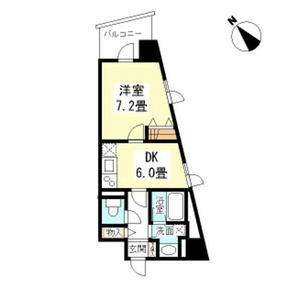 ＴＫフラッツ渋谷308号室の図面