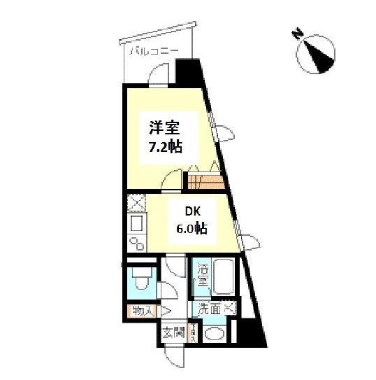 ＴＫフラッツ渋谷408号室の図面