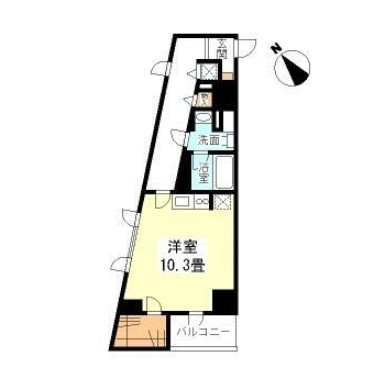 ＴＫフラッツ渋谷501号室の図面