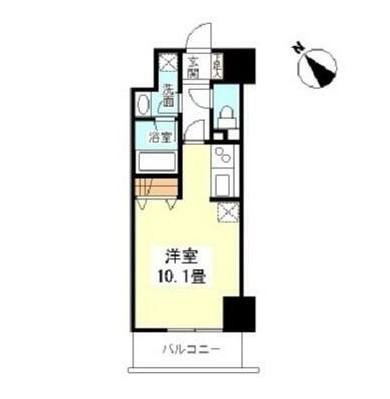 ＴＫフラッツ渋谷604号室の図面