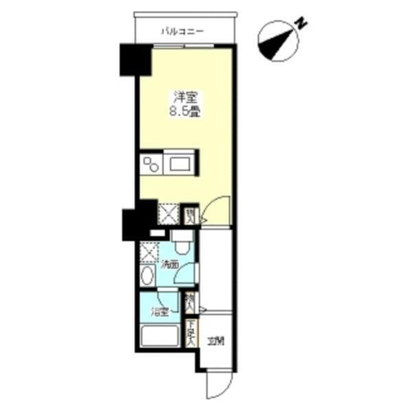 ＴＫフラッツ渋谷613号室の図面