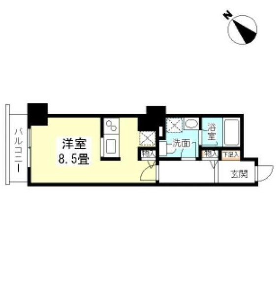 ＴＫフラッツ渋谷614号室の図面
