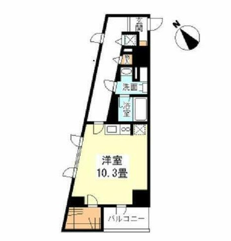 ＴＫフラッツ渋谷701号室の図面