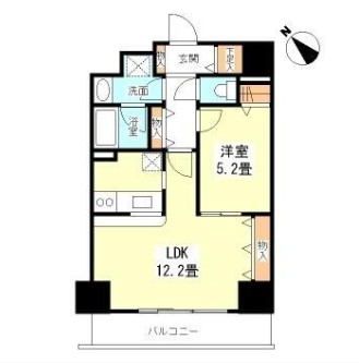 ＴＫフラッツ渋谷705号室の図面