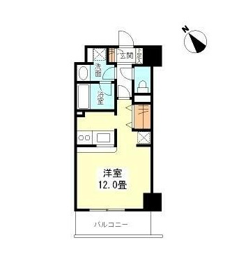 ＴＫフラッツ渋谷802号室の図面