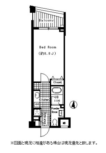 クロスレジデンス三宿101号室の図面