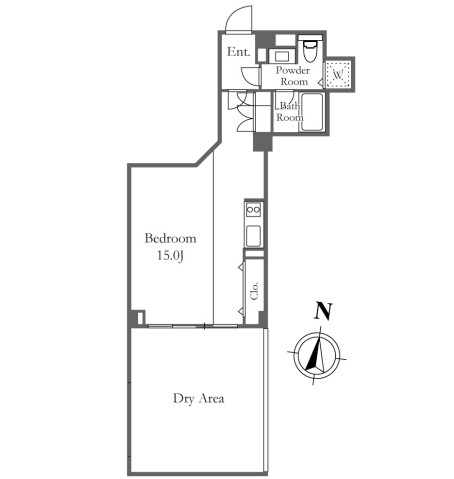 クロスレジデンス三宿103号室の図面