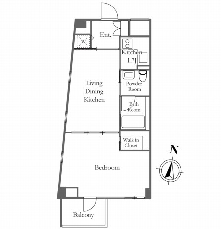 クロスレジデンス三宿301号室の図面