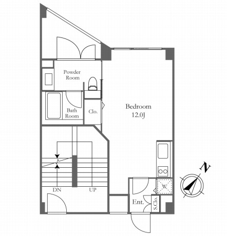 クロスレジデンス三宿311号室の図面