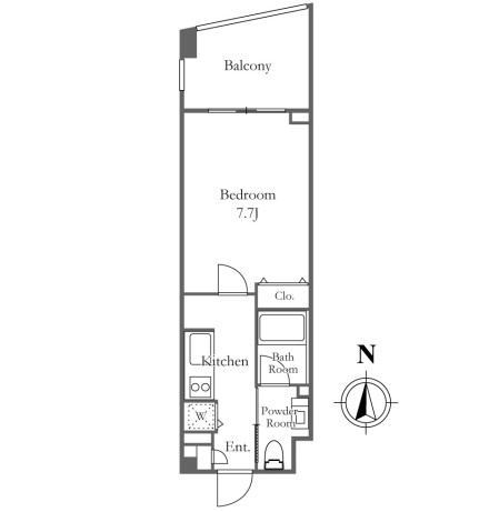 クロスレジデンス三宿317号室の図面