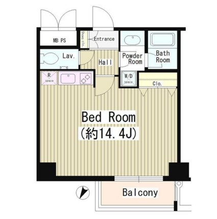 Ｗａｔ’ｓ白金307号室の図面