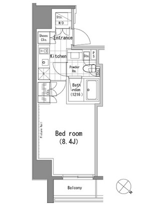 パークハビオ青山703号室の図面