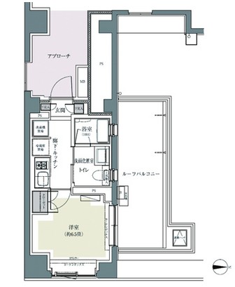 パークハウス東中野リヴゴーシュ612号室の図面