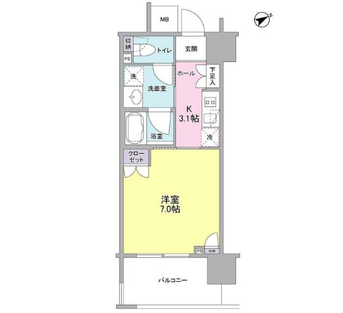 フレアージュ恵比寿703号室