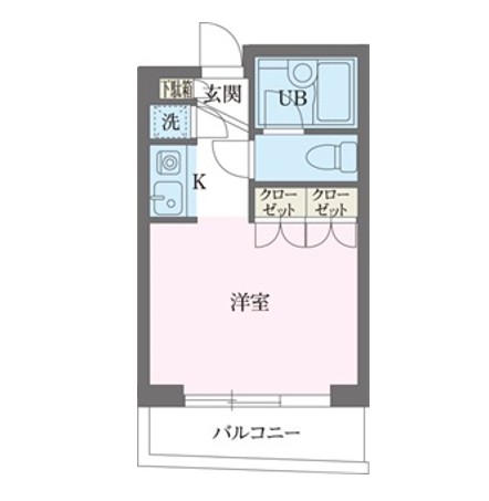 パークフロント西新宿503号室の図面