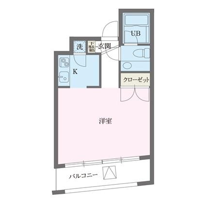 パークフロント西新宿702号室の図面