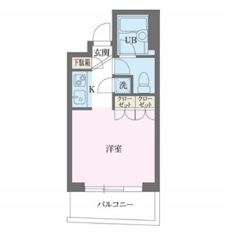 パークフロント西新宿805号室の図面