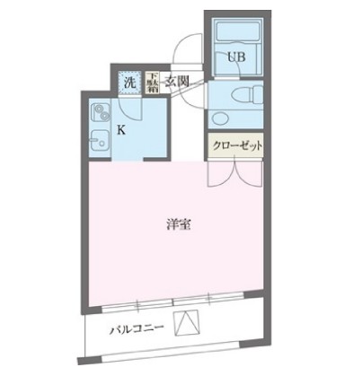 パークフロント西新宿902号室の図面