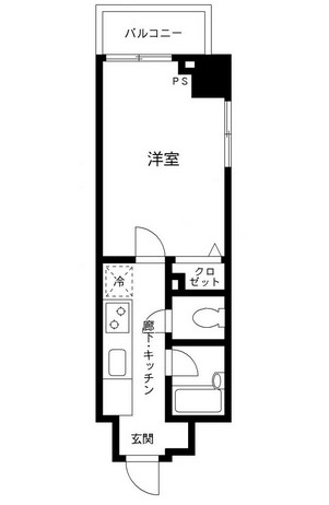 プライムアーバン飯田橋1005号室の図面