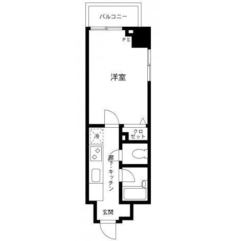 プライムアーバン飯田橋1205号室の図面