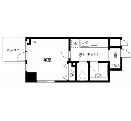 プライムアーバン飯田橋1207号室の図面