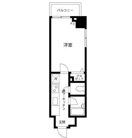 プライムアーバン飯田橋705号室の図面