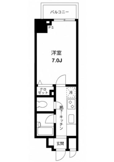 プライムアーバン飯田橋804号室の図面