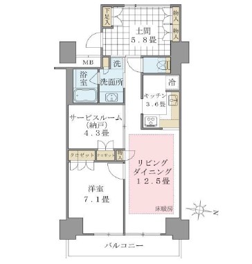 Ｂｒｉｌｌｉａ　ｉｓｔ　東雲キャナルコート1122号室