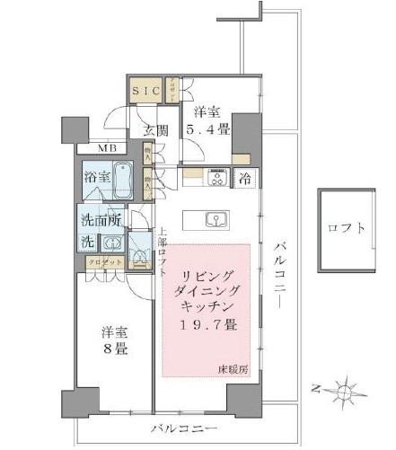Ｂｒｉｌｌｉａ　ｉｓｔ　東雲キャナルコート1412号室