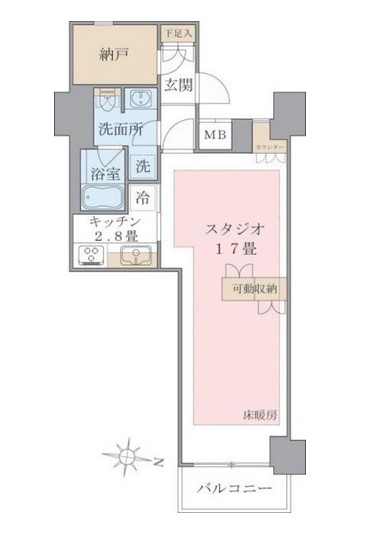 Ｂｒｉｌｌｉａ　ｉｓｔ　東雲キャナルコート524号室の図面