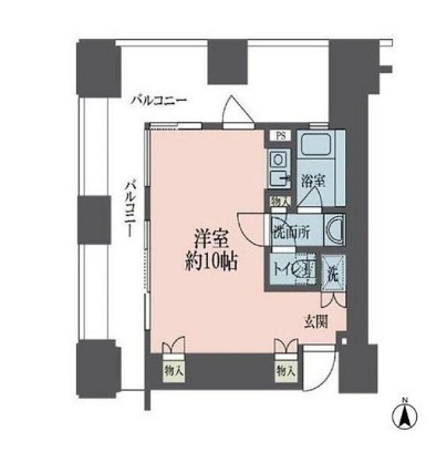 ルネ新宿御苑タワー1702号室の図面