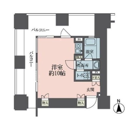 ルネ新宿御苑タワー1802号室の図面