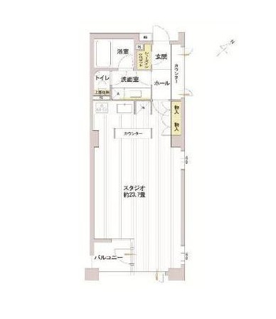 ファミールグランスイートTHE赤坂417号室の図面