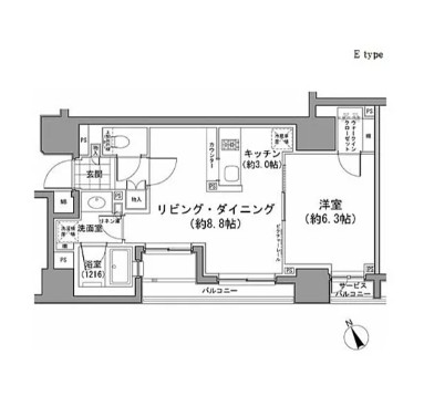 パークハビオ八丁堀705号室