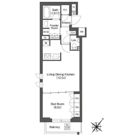 レフィールオーブ代々木309号室