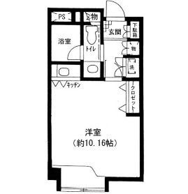 原宿東急アパートメント106号室の図面