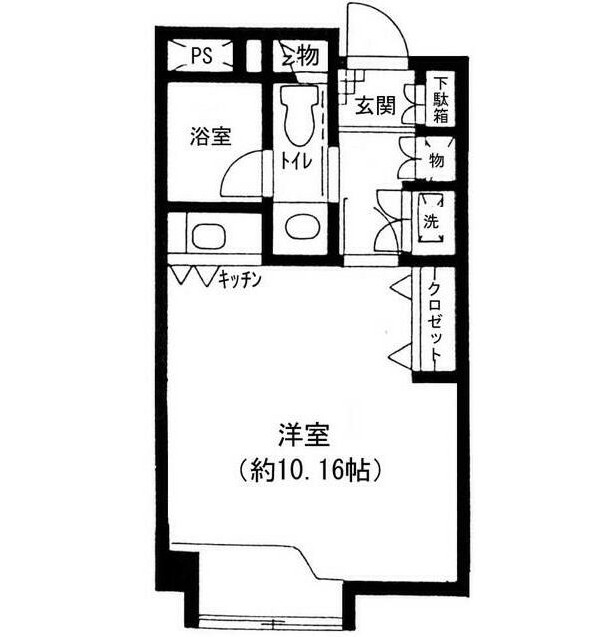 原宿東急アパートメント202号室の図面
