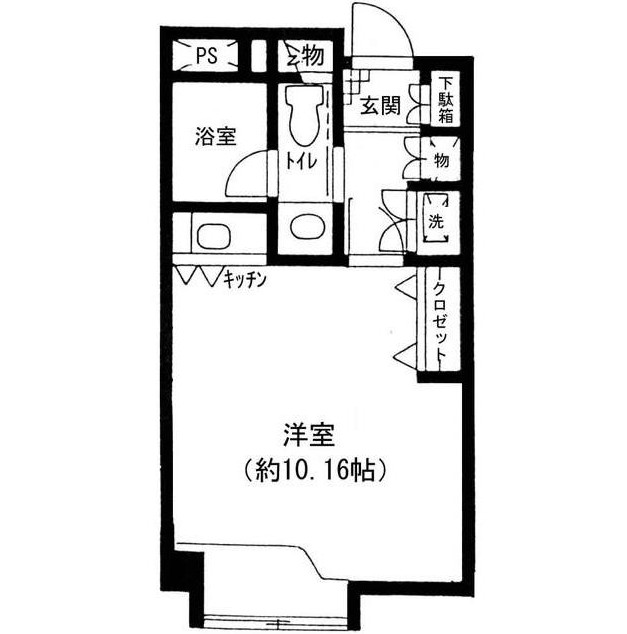 原宿東急アパートメント402号室の図面
