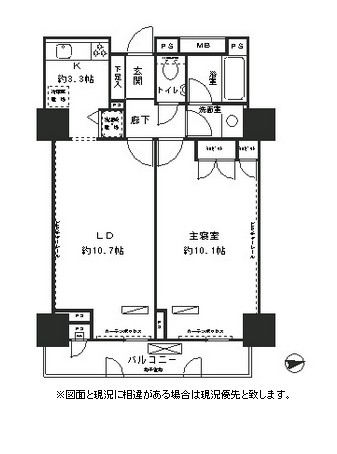 パーク・アヴェニュー神南602号室の図面